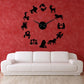 Zodiac Signs Constellation Large Frameless DIY Wall Clock Gift