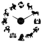 Zodiac Signs Constellation Large Frameless DIY Wall Clock Gift