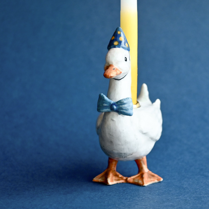 Duck Candle Holder Cake Decoration