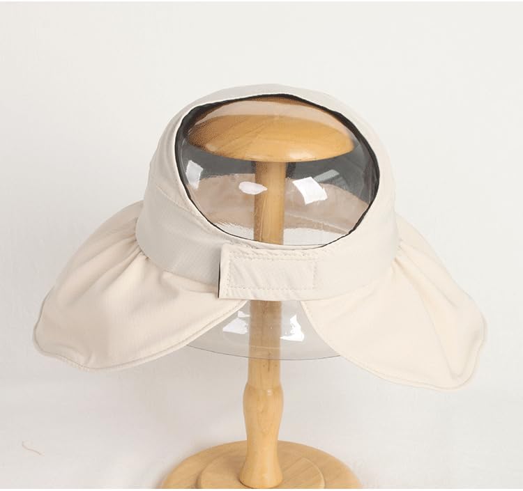 Womens Sun Visor-Hat Wide-Brim Foldable UV-Protection Tennis Hawaiian Empty-Top Beach-Sun-Hat for Summer