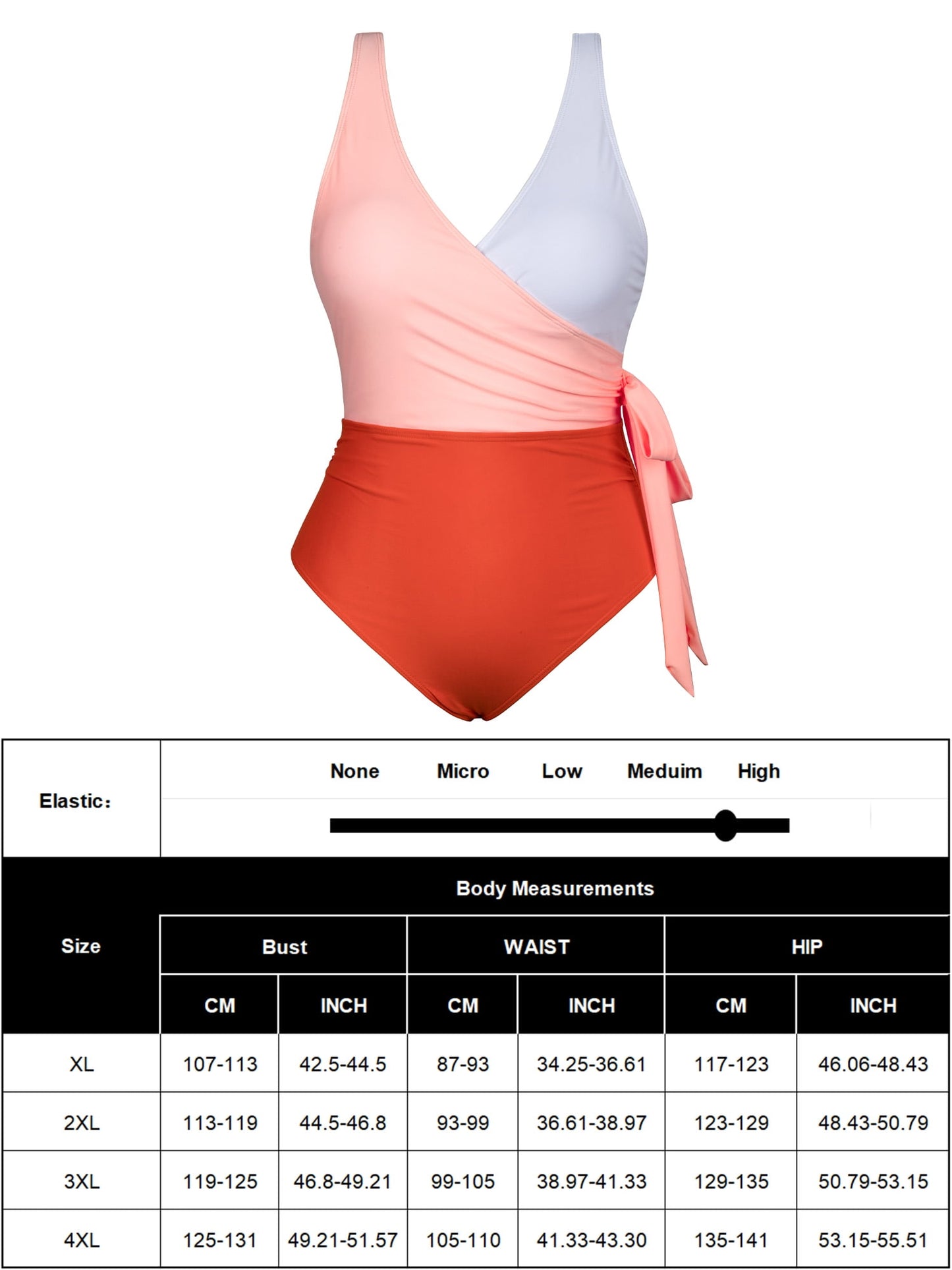 Plus Size One Piece Swimsuits Full Coverage Swimwear Tummy Control Bathing Suits