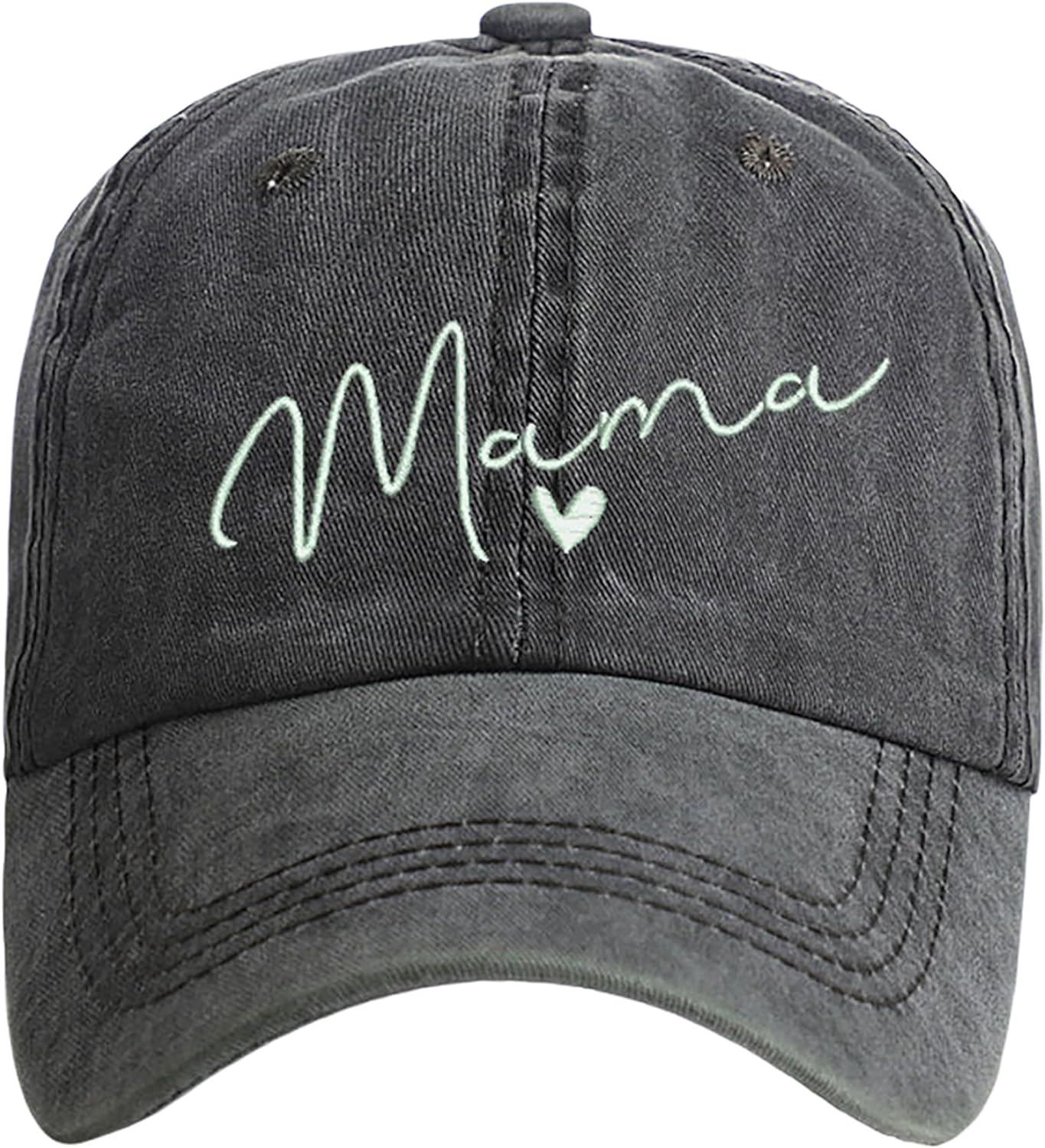 Washed Cotton Womens Mama Baseball Hat