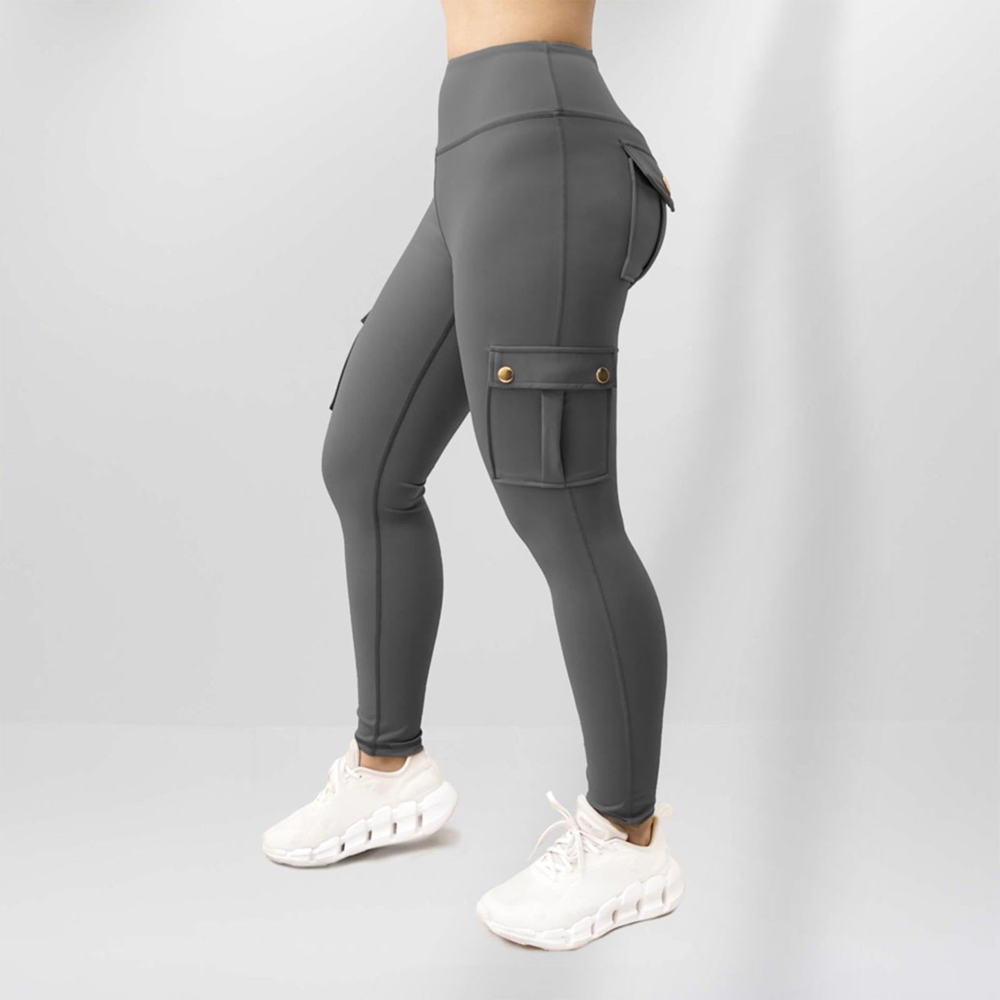 High Waisted Scrunch Butt Lifting Leggings Stretch Running Gym Sweatpants with Pockets