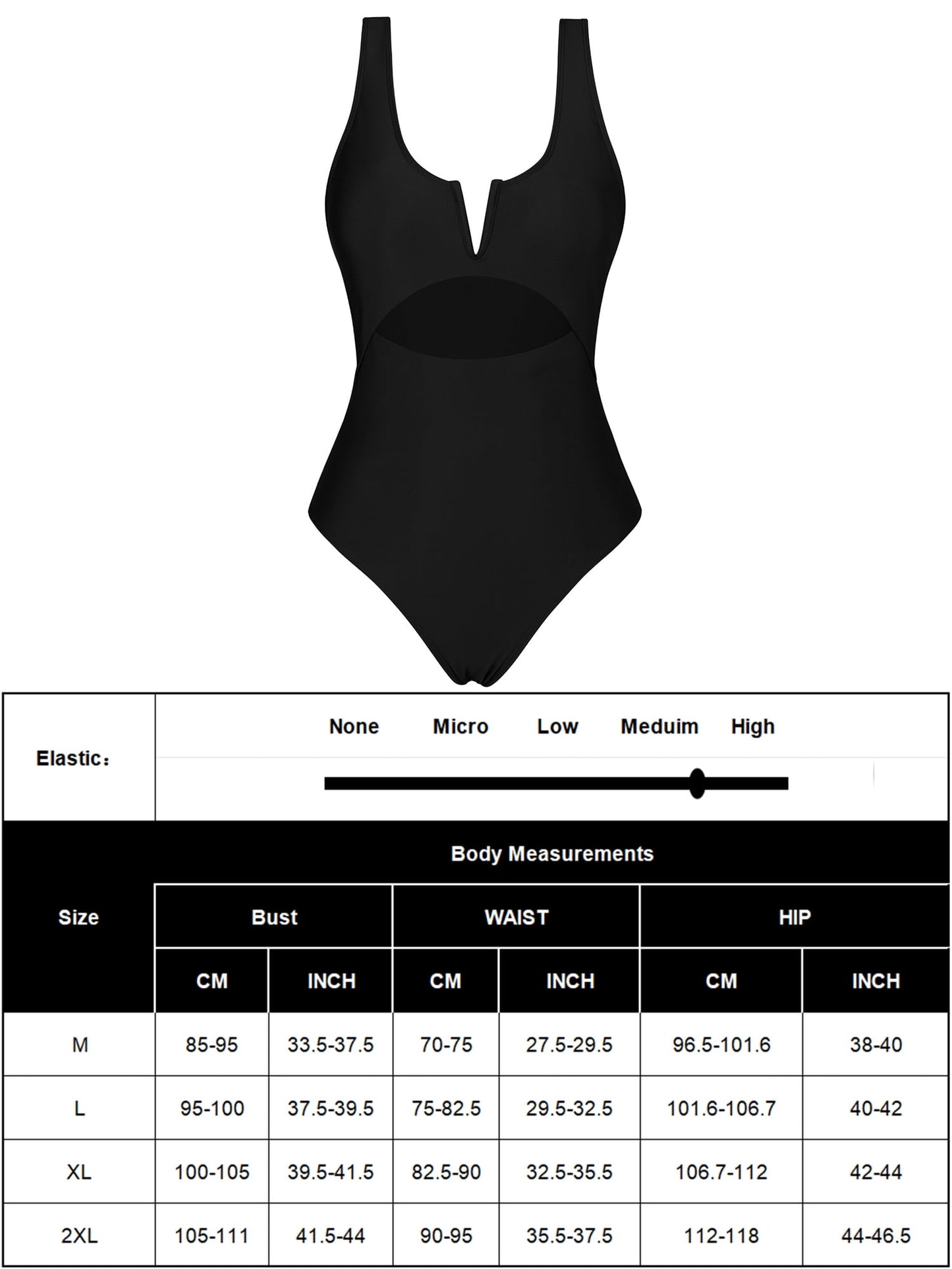 One-piece Swimsuit High Waist Hollow Out Swimwear