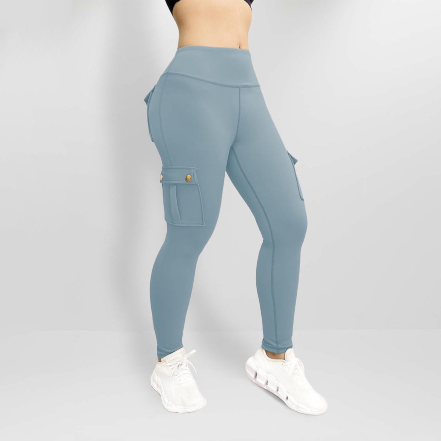 High Waisted Scrunch Butt Lifting Leggings Stretch Running Gym Sweatpants with Pockets